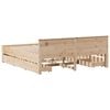 vidaXL Cadru de pat fără saltea/cu tăblie, 180x200 cm, lemn masiv pin