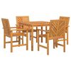 vidaXL Set de masă pentru grădină 5 buc. Maro Lemn Solid de Acacia
