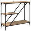 vidaXL Masă de consolă Stejar Artizanal 88,5 x 30 x 75 cm