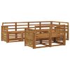 vidaXL Set canapea sectională 6 pcs natural Lemn Solid de Acacia