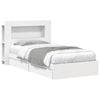 vidaXL Cadru de pat cu depozitare Alb 90 x 200 cm Lemn prelucrat