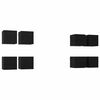 vidaXL Dulap TV montat pe perete 8 pcs Stejar Negru 30,5 x 30 x 30 cm