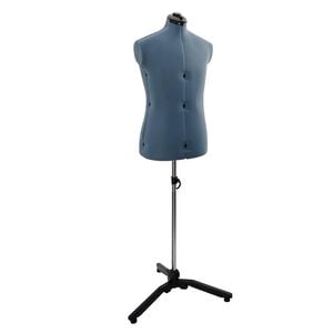 vidaXL Manichin ajustabil pentru bărbați albastru 37.5-45.5 inch