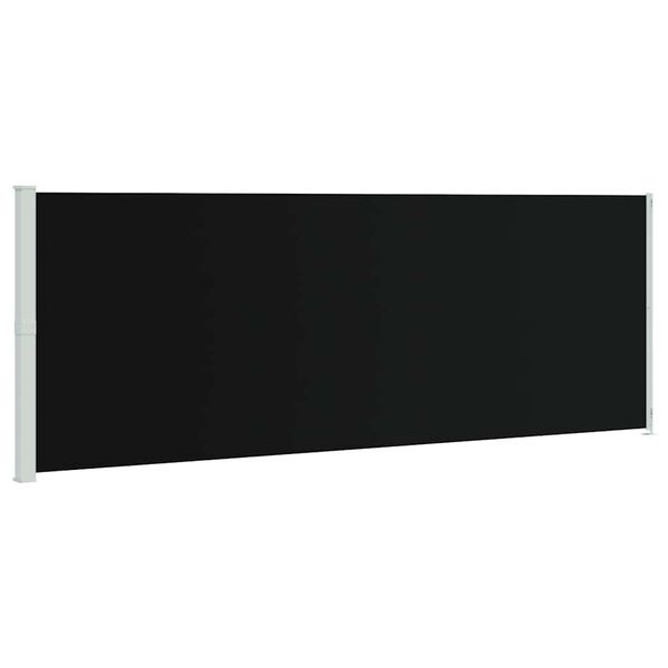 vidaXL Copertină laterală retractabilă de terasă, negru, 220x600 cm