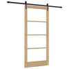 vidaXL Ușă glisantă ORKDAL 93 x 202 cm Lemn masiv de pin și sticlă
