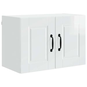vidaXL Dulap de perete PORTO Alb lucios 60 x 31 x 40 cm Lemn compozit