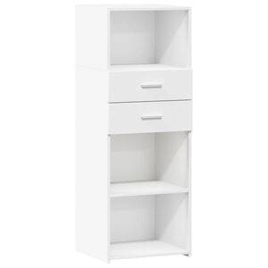 vidaXL Dulap &icirc;nalt, alb, 45x42,5x124 cm, lemn prelucrat