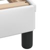 vidaXL Cadru de pat cu LED fără saltea, Hvar, alb, 100x203 cm