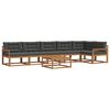 vidaXL Set de canapele de exterior cu pernă 7 pcs Natural și Antracit