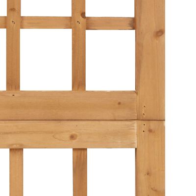 vidaXL Separator cameră cu 4 panouri, 161x180 cm, nuiele lemn brad