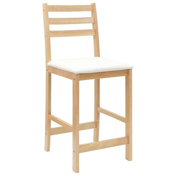 vidaXL Scaune de dining 2 pcs natural 40 x 47,5 x 99,5 cm