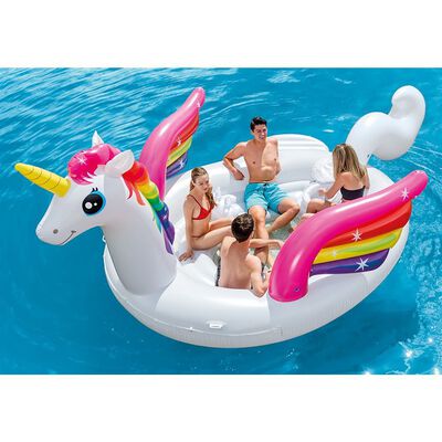 Intex Saltea de piscină, Unicorn Party Island, 57266EU