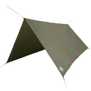 vidaXL Prelată de camping, verde măsliniu, 451x420 cm, impermeabilă