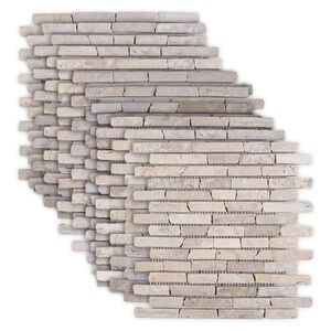 vidaXL Plăci de mosaic Crem 30 x 30 cm Marmură