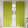 vidaXL Perdele Opaque cu Inel 2 pcs Verde 225 x 140 cm Poliester