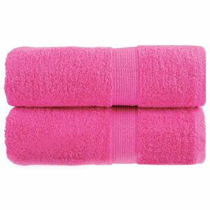 vidaXL Prosoape de baie premium SOLUND, 2 buc. roz, 30x30 cm, 600 g/m&sup2;
