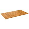 vidaXL Covoraș de baie Maro 100 x 55 cm Lemn Solid de Acacia