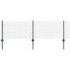 vidaXL Gard cu St&acirc;lp Verde 0,6 x 25 m Oțel și PVC