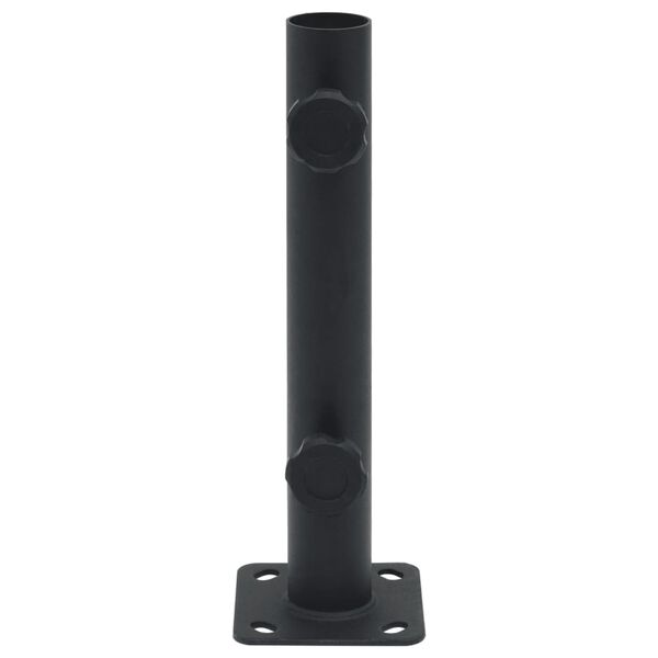 vidaXL Suport de umbrelă pentru st&acirc;lp de &Oslash;32/34/38 mm, negru mat, oțel