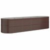 vidaXL Strat &icirc;nălțat grădină 296x80x68 cm oțel galvanizat