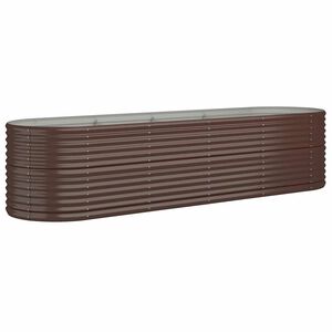 vidaXL Strat &icirc;nălțat grădină 296x80x68 cm oțel galvanizat