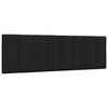 vidaXL Pernă pentru tăblie de pat, Hanko, negru, 160 cm, material textil