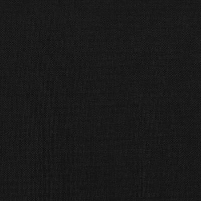 vidaXL Pat cu arcuri, saltea și LED, negru, 140x200 cm, textil