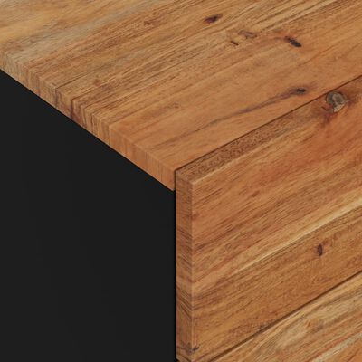 vidaXL Noptieră, 50x33x60 cm, lemn masiv acacia și lemn prelucrat
