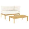vidaXL 2 buc. Lemn de acacia Maro deschis