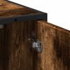 vidaXL Dulap pentru chiuvetă de baie stejar afumat 65x33x60 cm lemn
