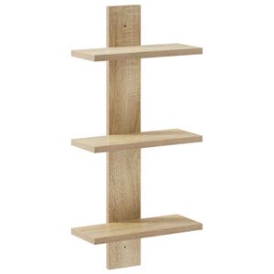 vidaXL Raft de perete Stejar Sonoma 30 x 13.5 x 64.5 cm Lemn prelucrat