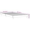 vidaXL Cadru de pat, alb, 90x200 cm, lemn prelucrat