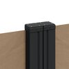 vidaXL Copertină laterală retractabilă, taupe, 220x1000 cm