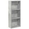 vidaXL Dulap de perete pentru baie Gri Beton 30 x 14 x 70 cm
