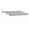 vidaXL Cort electric retractabil Antracit și Alb 3 x 2,5 m