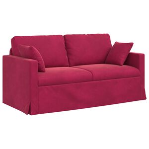 vidaXL Canapea Roșu Vin 158 x 78 x 80 cm Catifea