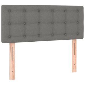 vidaXL Tăblie de pat, gri &icirc;nchis, 80x5x78/88 cm, textil