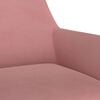 vidaXL Scaune de bucătărie pivotante, 2 buc., roz, catifea