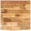 vidaXL Blat de masă margine naturală, 40x40x3,8 cm, lemn masiv mango
