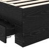 vidaXL Cadru de pat cu sertar cu headboard cu depozitare Lemn compozit