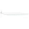vidaXL Cort electric retractabil Alb 5 x 3 m