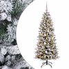 vidaXL Brad de Crăciun artificial cu glob 150 cm 150 LED-uri Alb cald