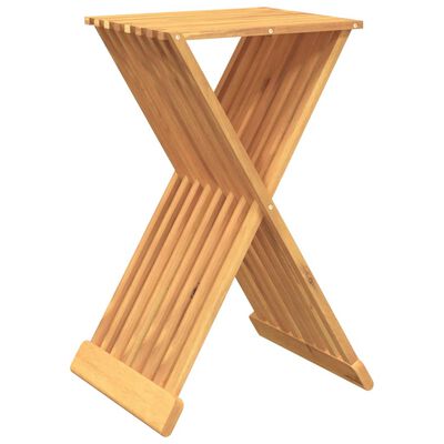 vidaXL Taburet pliabil, 40x32,5x70 cm, lemn masiv de tec