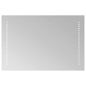 vidaXL Oglindă de baie cu LED Transparent 60 x 40 cm sticlă securizată