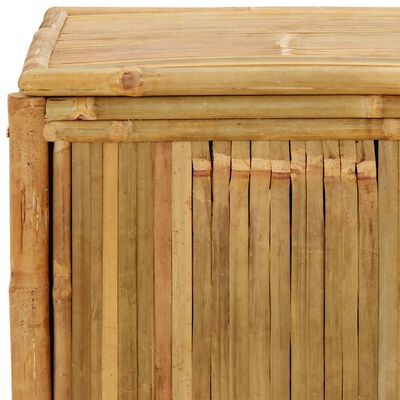 Boite Rangement Bois Boîte De Rangement De Jardin 60x52x55 Cm Bambou - Coffre De Jardin - Rangement Extérieur - Boîte Rangement étanche Coussins Jouets