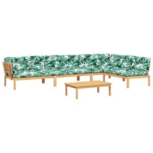 vidaXL Set canapele de grădină cu perne din paleți 5 piese lemn acacia