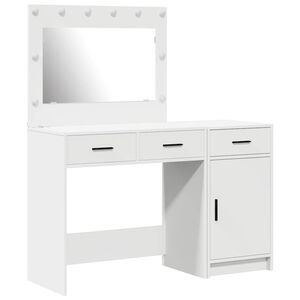 vidaXL Masă de Machiaj 2 buc. Alb 40 x 41 x 75 cm Lemn prelucrat