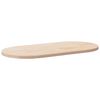 vidaXL Blat de masă oval din lemn masiv de pin 100x50x2,5 cm