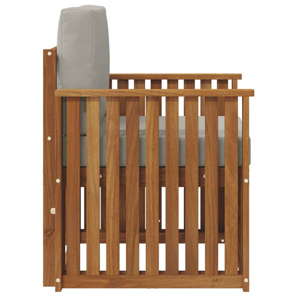 vidaXL Set de canapele de exterior Lemn de acacia solid și poliester