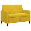 vidaXL Sofa cu Spațiu de Depozitare Galben 122 x 78 x 87 cm Poliester